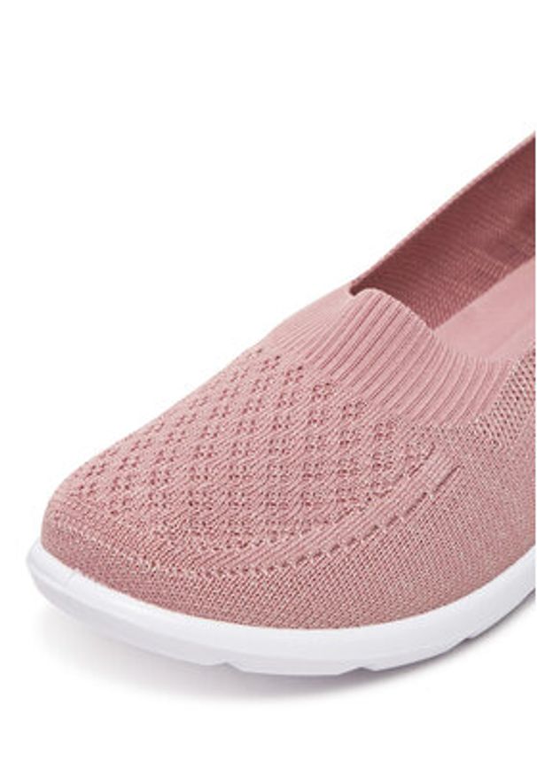 Jenny - JENNY Półbuty H26092024 Różowy. Kolor: różowy. Materiał: materiał