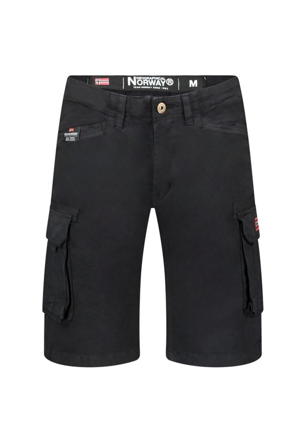 Bermudy Geographical Norway PALAR BLACK DB MEN 256 czarny męska. Kolor: czarny. Sport: turystyka piesza
