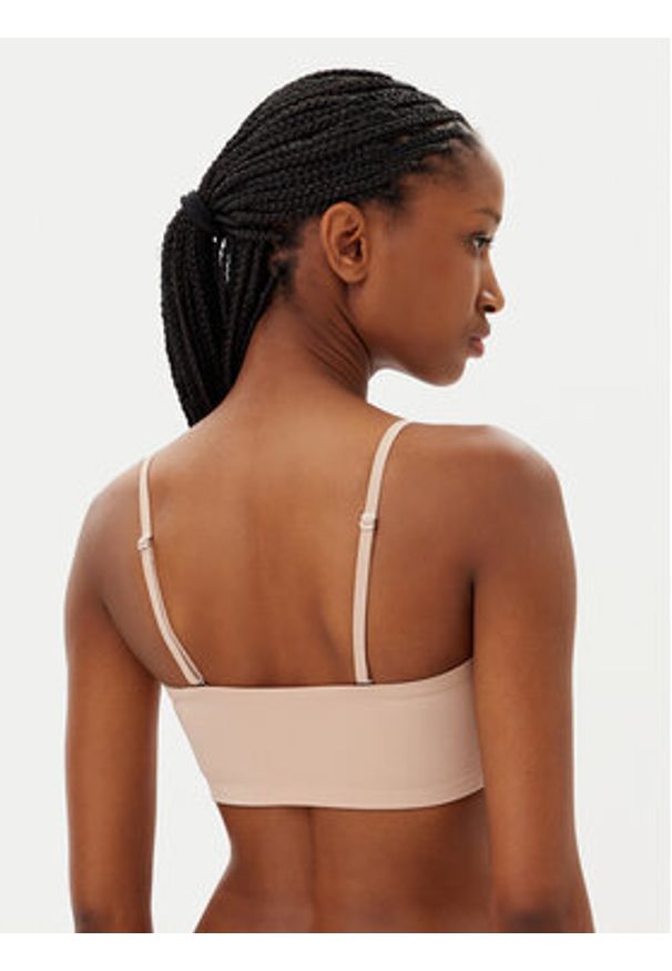 Hunkemöller Biustonosz top Smooth 206768 Beżowy. Kolor: beżowy. Materiał: syntetyk