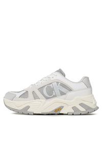 Calvin Klein Jeans Sneakersy Chunky Runner Vibram Lth Mix YM0YM00719 Szary. Kolor: szary. Materiał: materiał #3