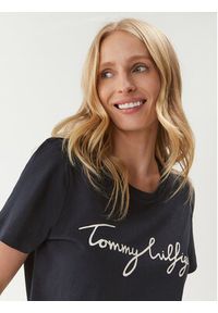 TOMMY HILFIGER - Tommy Hilfiger T-Shirt Heritage Graphic Tee WW0WW24967 Granatowy Regular Fit. Kolor: niebieski. Materiał: bawełna