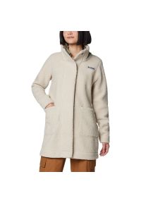 columbia - Kurtka damska Columbia Panorama Lon Sherpa Fleece 1862582278 - beżowa. Kolor: beżowy. Materiał: puch, poliester, polar. Sezon: zima, jesień