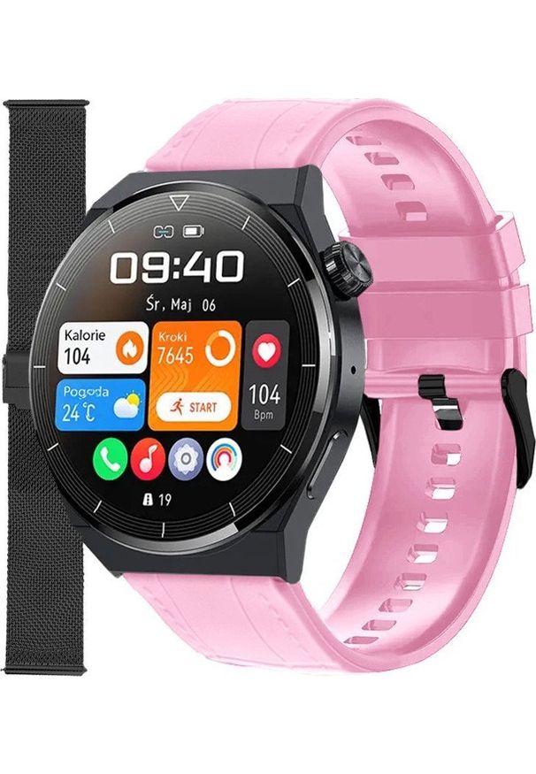 Smartwatch Enter SAT.14.239.144-SET Różowy. Rodzaj zegarka: smartwatch. Kolor: różowy