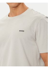 Hugo T-Shirt Dero222 50466158 Szary Regular Fit. Kolor: szary. Materiał: bawełna #5