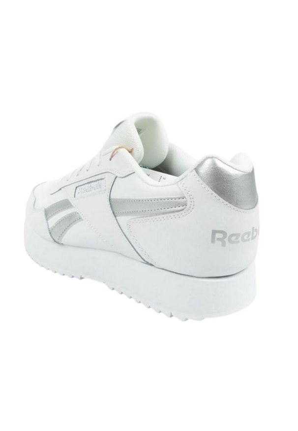Reebok - Damskie/Trenery Ze Skóry Ekologicznej. Kolor: biały. Materiał: skóra ekologiczna