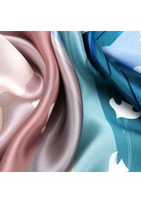 Wittchen - Damska apaszka jedwabna wzorzysta duża. Okazja: na spotkanie biznesowe, na co dzień. Kolor: niebieski, wielokolorowy, szary. Materiał: jedwab. Sezon: lato. Styl: casual, elegancki, biznesowy #4