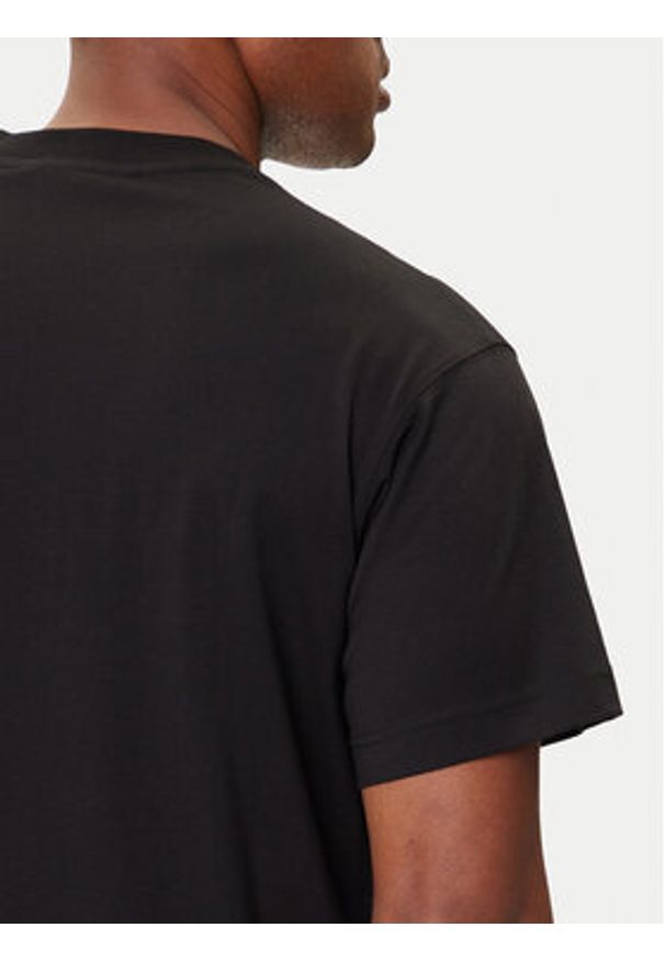 Versace Jeans Couture T-Shirt 79GAHP02 CJ01P Czarny Regular Fit. Kolor: czarny. Materiał: bawełna