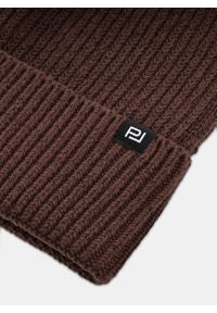 Pako Lorente - PAKO LORENTE – Brązowa bawełniana czapka męska. Kolor: brązowy. Materiał: bawełna. Sezon: zima #2