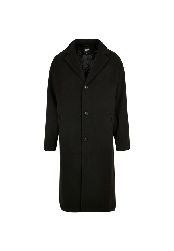 Urban Classics - Płaszcz Męski Długi. Kolor: czarny. Długość: długie