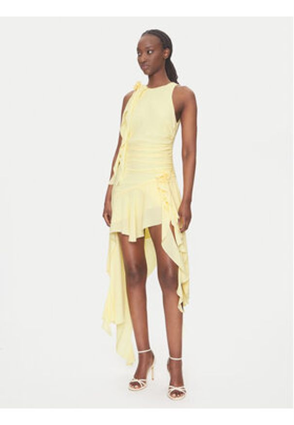 BARDOT - Bardot Sukienka koktajlowa 59046DB Żółty Regular Fit. Kolor: żółty. Materiał: syntetyk. Styl: wizytowy