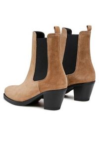 Simple Botki SL-36-02-000064 Brązowy. Kolor: brązowy. Materiał: skóra, zamsz