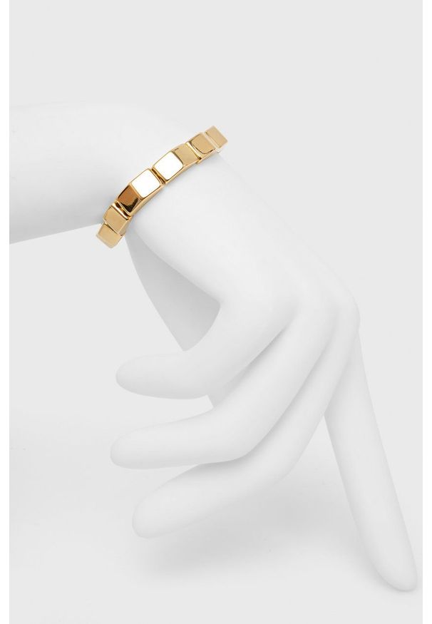 Kat Maconie bransoletka prism stud elasticated bead bracelet damska. Kolor: złoty