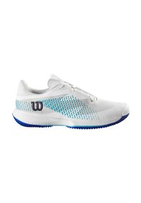 Buty tenisowe męskie Wilson Kaos Swift 1,5 white/blue atoll/lapis 43 1/3. Kolor: biały, niebieski, wielokolorowy. Sport: tenis