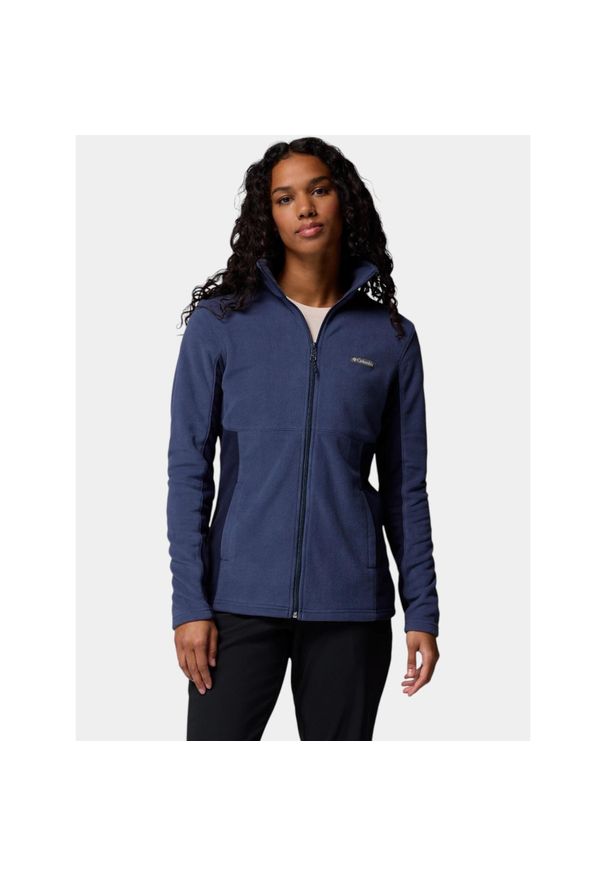 columbia - Bluza turystyczna damskie Basin Trail III Full Zip. Kolor: niebieski. Materiał: polar. Sport: turystyka piesza