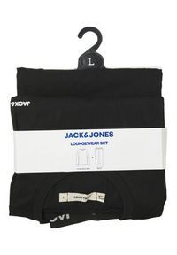 Jack & Jones Piżama Everest 12273632 Czarny Standard Fit. Kolor: czarny. Materiał: bawełna #7