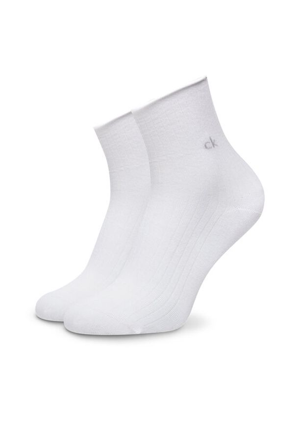 Calvin Klein Skarpety długie 701229681 Biały. Kolor: biały. Materiał: bawełna