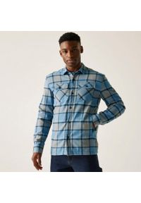 Regatta - Koszula męska Spennith Shacket. Kolor: szary. Materiał: bawełna, polar. Sport: turystyka piesza #1