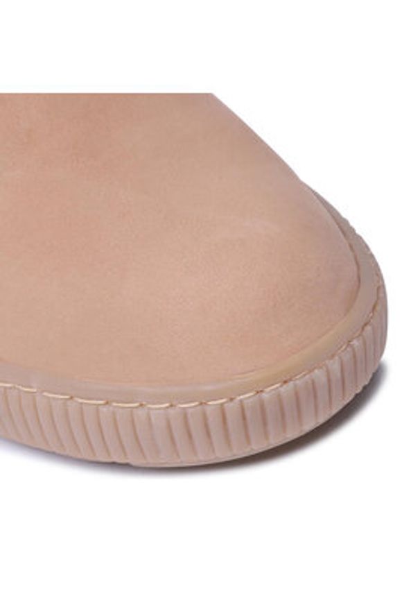 Go Soft Botki WI23-PIKOLA-02 Beżowy. Kolor: beżowy. Materiał: nubuk, skóra