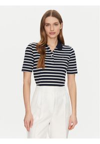 TOMMY HILFIGER - Tommy Hilfiger Polo 1985 WW0WW43224 Granatowy Regular Fit. Typ kołnierza: polo. Kolor: niebieski. Materiał: bawełna #1