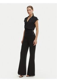 Rinascimento Spodnie palazzo CFC0020264002 Czarny Flare Fit. Kolor: czarny. Materiał: syntetyk #1