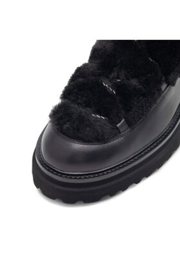 Badura Śniegowce STARK-02W4-013 Czarny. Kolor: czarny. Materiał: skóra