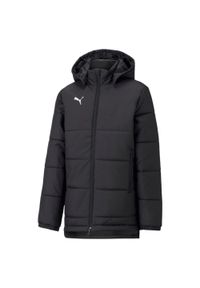 Kurtka dla dzieci Puma Bench. Kolor: czarny, biały, wielokolorowy. Materiał: syntetyk. Sport: piłka nożna #1