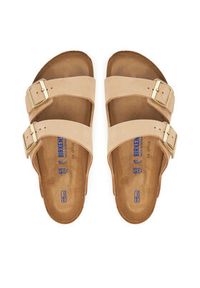 Birkenstock Klapki Arizona Sfb 1019013 Beżowy. Kolor: beżowy. Materiał: skóra, nubuk #3