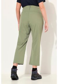 ULLA POPKEN - Damskie Spodnie funkcyjne 7/8 szybkoschnące wygodny pas. Kolekcja: plus size. Kolor: zielony. Materiał: elastan, poliamid, materiał. Długość: długie