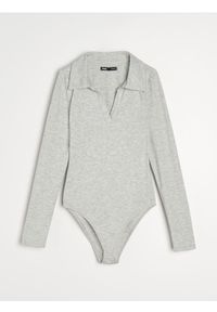 Sinsay - Body z domieszką wiskozy - szary. Kolor: szary. Materiał: wiskoza #1
