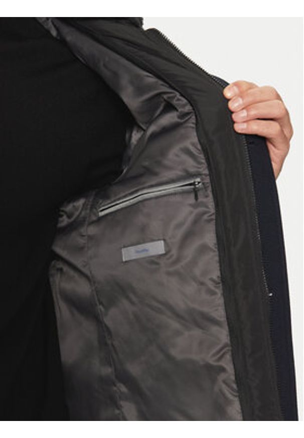 Pierre Cardin Płaszcz przejściowy C4 82600/6101/6315 Granatowy Regular Fit. Kolor: niebieski. Materiał: syntetyk