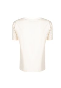 Iceberg T-Shirt "C-Neck" | F020639A | Mężczyzna | Beżowy. Okazja: na co dzień. Kolor: beżowy. Materiał: bawełna, elastan. Wzór: nadruk. Styl: casual, elegancki