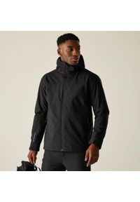 Regatta - Kurtka męska 3 w 1 Coriver. Kolor: czarny. Materiał: tkanina, puch. Sport: turystyka piesza #1