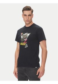 Etnies T-Shirt Puma 4130004126 Czarny Regular Fit. Kolor: czarny. Materiał: bawełna