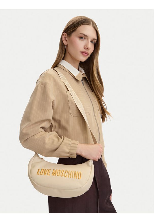 Love Moschino - LOVE MOSCHINO Torebka JC4245PP0OKD0110 Biały. Kolor: biały. Materiał: skórzane