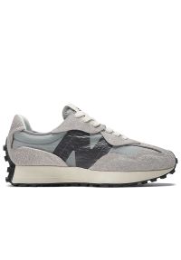 Buty New Balance U327WCA - szare. Zapięcie: sznurówki. Kolor: szary. Materiał: guma, materiał, zamsz, skóra. Szerokość cholewki: normalna