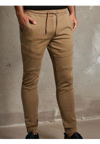 Sinsay - Spodnie jogger - brązowy. Kolor: brązowy