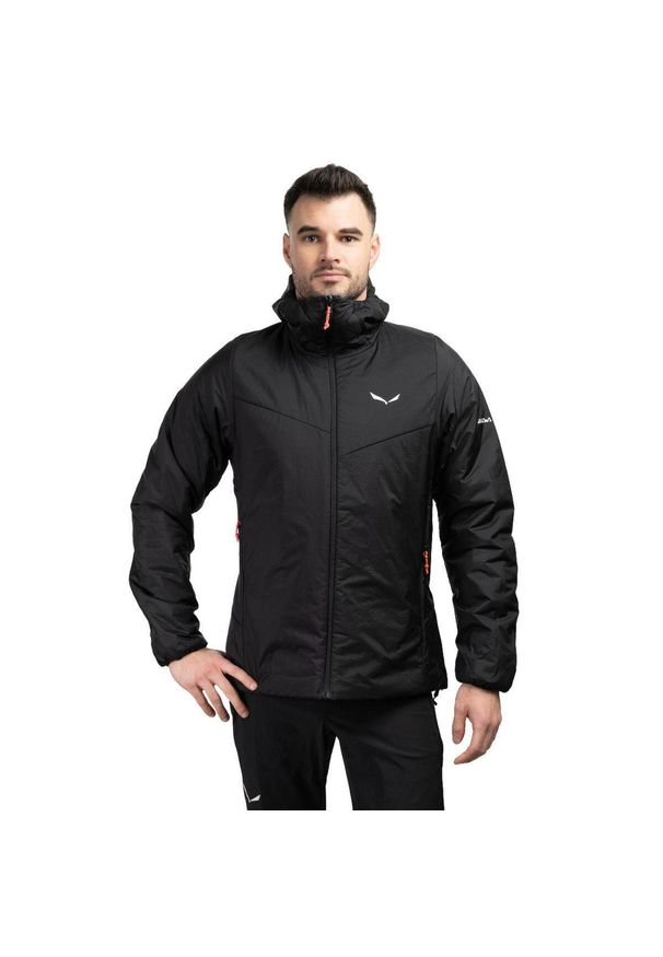 Salewa - Kurtka trekkingowa męska Puez Catinaccio 2 Twr Hd. Kolor: czarny. Sport: turystyka piesza