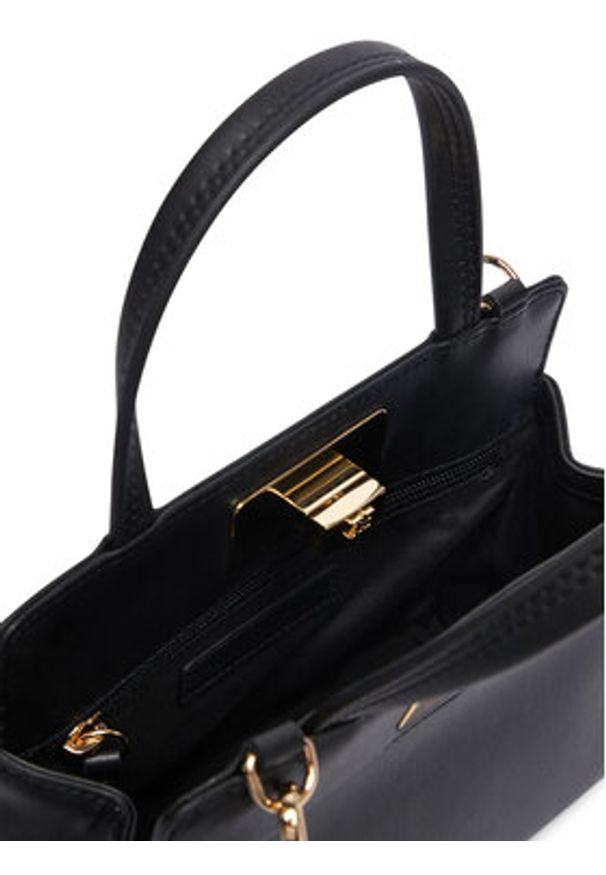 TOMMY HILFIGER - Tommy Hilfiger Torebka Th Modern Mini Satchel AW0AW18726 Czarny. Kolor: czarny. Materiał: skórzane