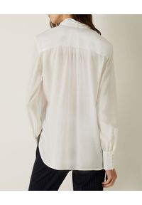 Marella - MARELLA - Biała koszula z jedwabiem. Okazja: na spotkanie biznesowe, do pracy. Kolor: biały. Materiał: jedwab. Długość rękawa: długi rękaw. Długość: długie. Styl: biznesowy, klasyczny, elegancki #3