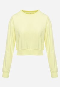 Renee - Jasnozielona Bluza z Bawełną ze Ściągaczami przy Rękawach i w Pasie Alberia. Kolor: zielony. Materiał: bawełna #6