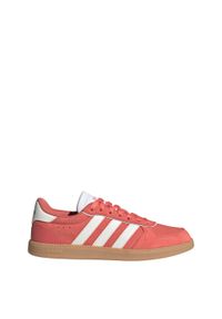 Adidas - Buty Breaknet Sleek. Kolor: czerwony, biały, wielokolorowy. Wzór: gładki. Styl: klasyczny, sportowy