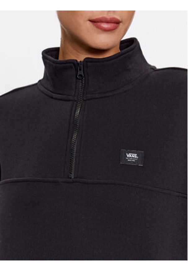 Vans Bluza Leighton Mock Neck Fleece VN000A5V Czarny Regular Fit. Kolor: czarny. Materiał: bawełna