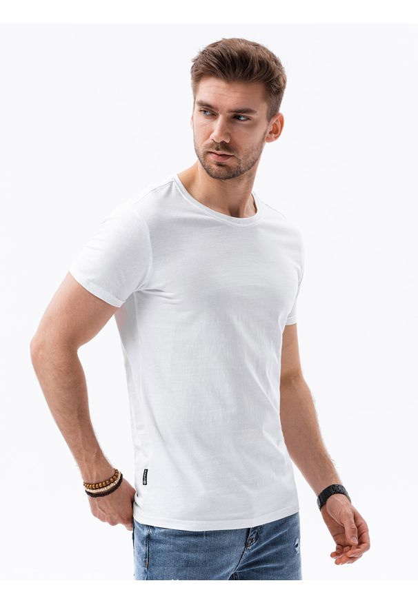 Biały t-shirt Ombre Clothing