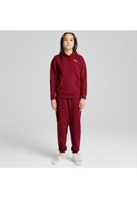 Puma - Młodzieżowy kombinezon w stylu domowym PUMA Intense Red. Okazja: do domu. Kolor: czerwony. Materiał: dresówka. Styl: młodzieżowy