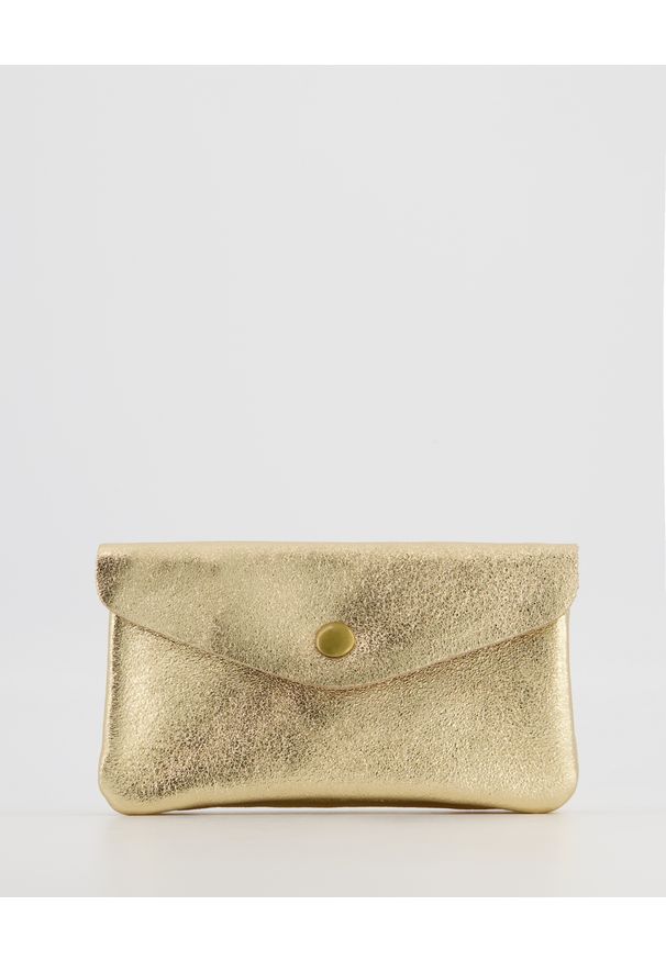Venezia - METALICZNY PORTFEL 100-2198-X L ORO. Materiał: skóra