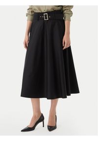 Marella Spódnica trapezowa Tappeto 2613101101 Czarny Regular Fit. Kolor: czarny. Materiał: bawełna #1
