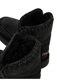 Mou Śniegowce MU.FW531002B Czarny. Kolor: czarny. Materiał: zamsz, skóra #7