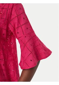 Iconique Sukienka letnia Romina IC26-039 Różowy Regular Fit. Kolor: różowy. Materiał: bawełna. Sezon: lato #4