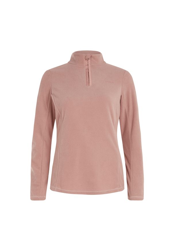 Damski polar 1/4 zip Protest Mutez. Kolor: wielokolorowy, fioletowy, różowy. Materiał: polar. Sezon: zima. Sport: narciarstwo