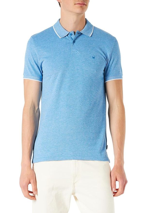 Wrangler - MĘSKA KOSZULKA POLO WRANGLER SS REFINED POLO W7MDK5XKL 112131916. Typ kołnierza: polo